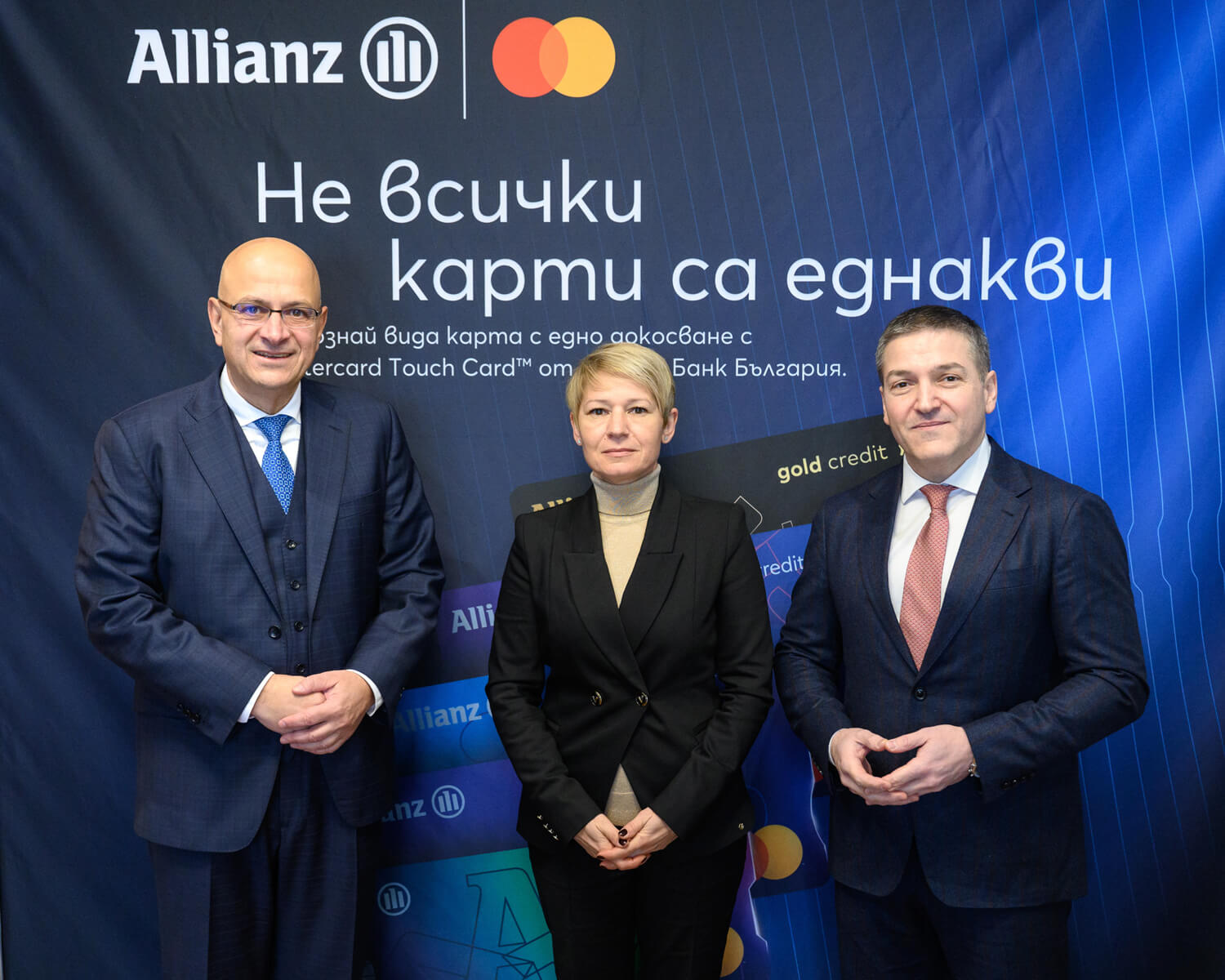 allianz bank management at the new mastercard cards event